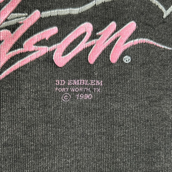 VINTAGE. 3D Emblem Harley-Davidson Black Pink Lace Trim Tank. Size Medium. - Picture 2 of 6